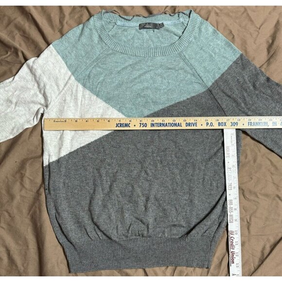 Prana Merino Wool Cotton Women's S Color Block Crewneck Sweater Long Sleeve - Picture 3 of 9